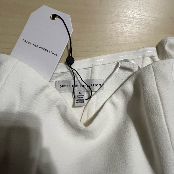 Dress the Population Off-Shoulder White Dress - Picture 5 of 9